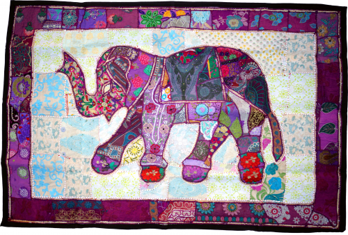 Indian tapestry patchwork wall hanging, single piece 150*100 cm - pattern 21
