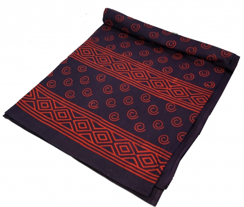 Block print bedspread, bed sofa throw, handmade wall hanging, wall scarf - Design 11