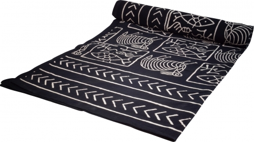 Block print bedspread, bed sofa throw, handmade wall hanging, wall scarf - Design 7