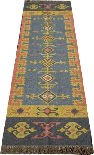 Oriental coarsely woven kilim carpet 250*80 cm - Pattern 4