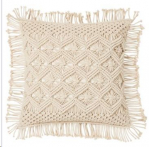 Boho macramé cushion with filling - model 4