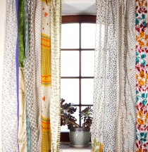 Boho patchwork curtains (2 pcs.) 1 pair of Bohemia curtains made ..