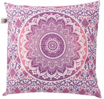 Pillowcase Suns - Mandala, printed boho pillowcase - pink