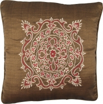 Embroidered pillowcase, pillowcase - Mandala Bali brown