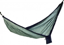 Parachute fabric travel hammocks - blue/grey