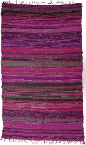 Light patchwork carpet, patchwork quilt 100*160 cm - purple-multi